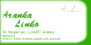 aranka linko business card